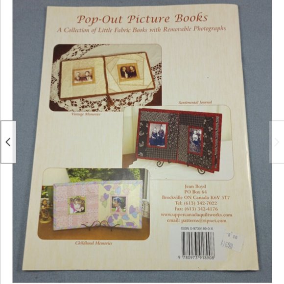 Pop-Out Fabric Picture Books w/ removable Photos Craft Pattern - Picture 3 of 3